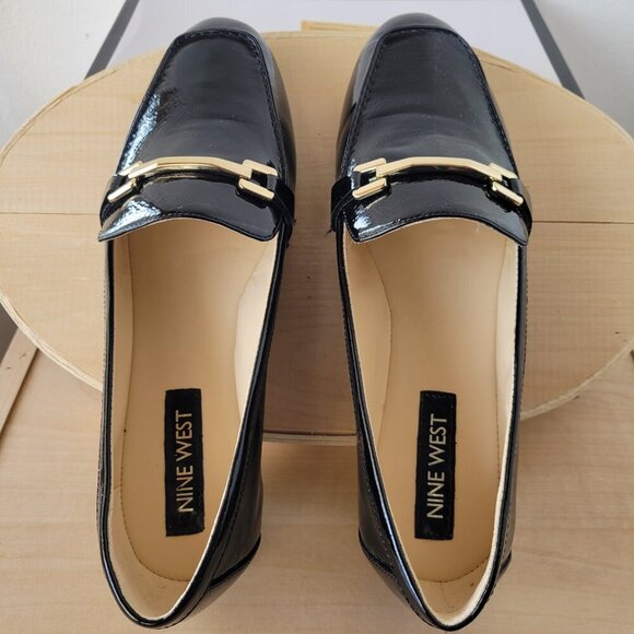 Nine West Black Synthetic Women's Loafers (Size 8½) - Picture 3 of 13